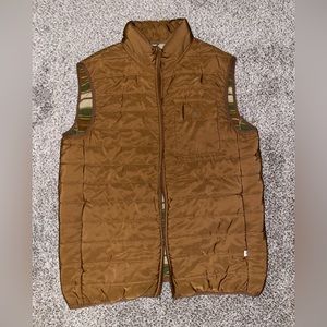 Hang Ten light brown puffer vest